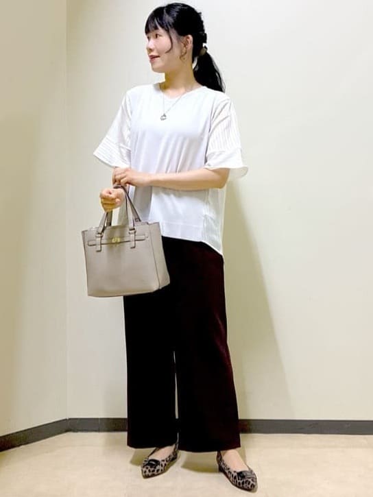  beni_gingerさんの「Reflect｜◆【ゆったり着られる◎】バイカラードッキングニット」を使ったコーディネート