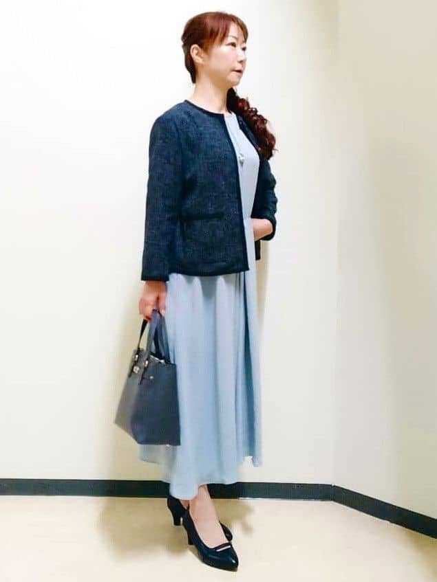 花さんの「Reflect｜【吸水速乾／防しわ】シルキープリーツワンピース」を使ったコーディネート