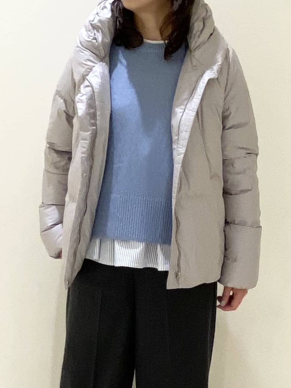 COCOさんの「grove｜【名品アウター／800FP・多機能】つつまれダウンショート」を使ったコーディネート