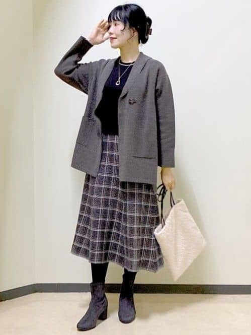  beni_gingerさんの「Reflect｜【ライトアウター／気軽な羽織に◎】オフボディカーディガン」を使ったコーディネート