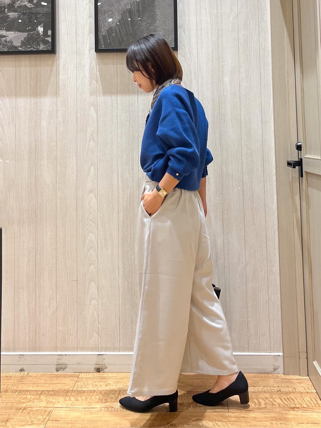 shirayuuuさんの「SHOO･LA･RUE｜ウエストまわりをすっきり魅せる デザインガウチョパンツ」を使ったコーディネート