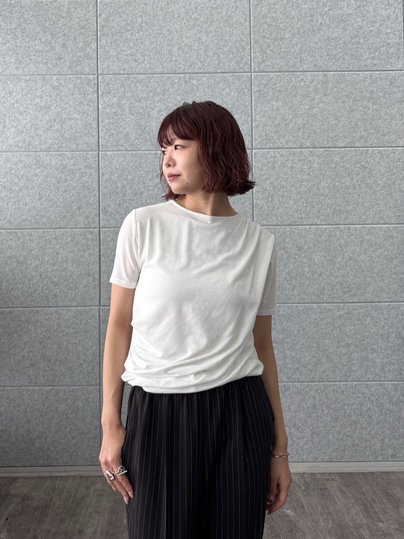 UKIさんの「INDIVI｜【接触冷感／セットアップ対応】イージーテーパードパンツ【通勤・セレモニー】」を使ったコーディネート