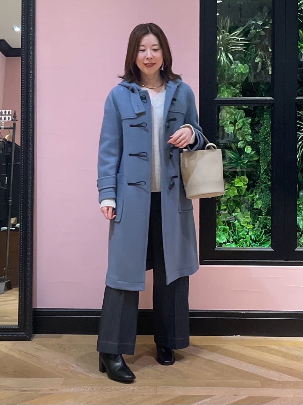 maruさんの「DRESSTERIOR｜◆Superfineリサイクルメルトンダッフルコート」を使ったコーディネート