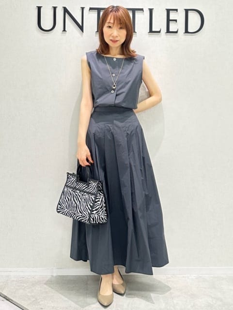 Miwaさんの「UNTITLED｜【後ろウエストゴム/セットアップ可】ファブリカタックスカート」を使ったコーディネート