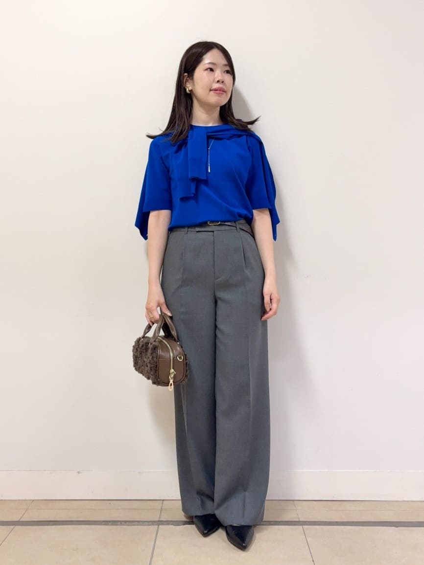 asamiさんの「UNTITLED｜【アンサンブル可/薄手/洗える】5分袖クルーニット」を使ったコーディネート