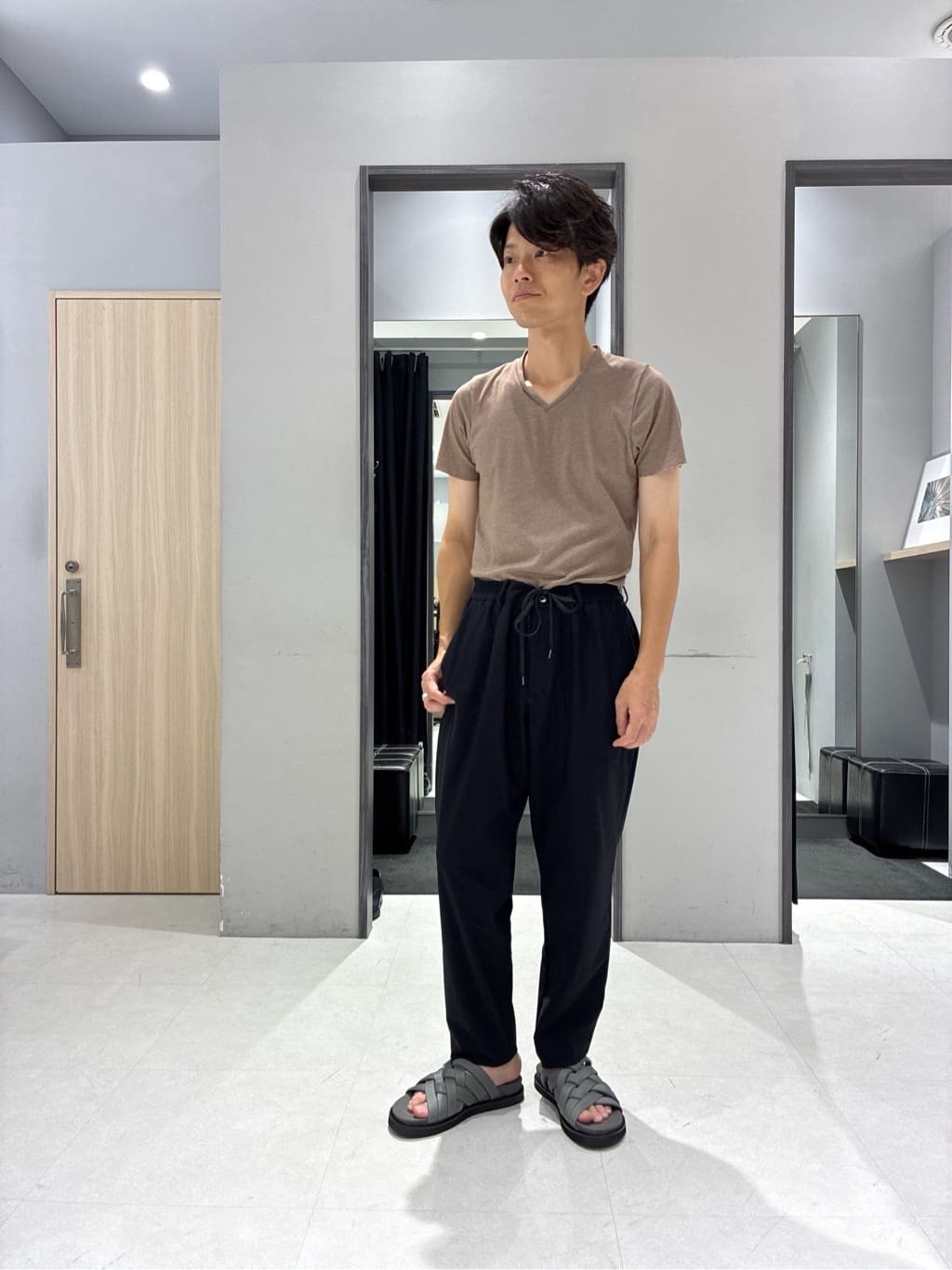 わいずみさんの「TAKEO KIKUCHI｜【COOL CITY WEAR】DotAir（R）サッカー シャツ」を使ったコーディネート
