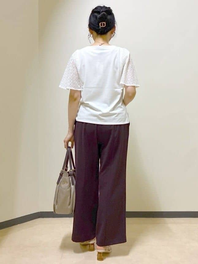  beni_gingerさんの「Reflect｜幾何レーススリーブプルオーバージャージ」を使ったコーディネート