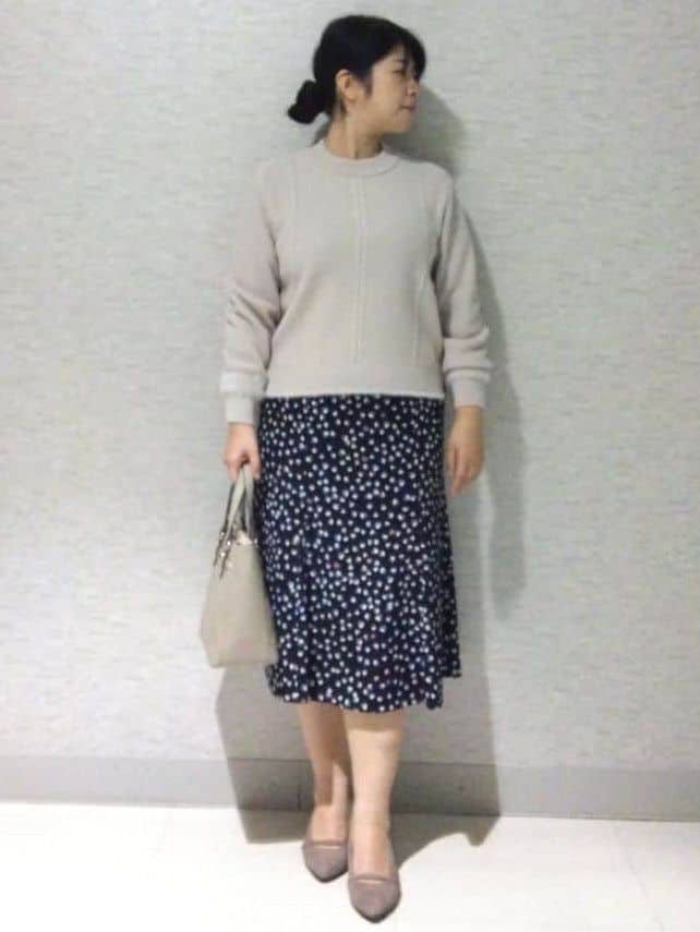 sakoさんの「Reflect｜【SS-4Lサイズ／衿が顔に当たらない◎】スタンドネックミドルコート」を使ったコーディネート