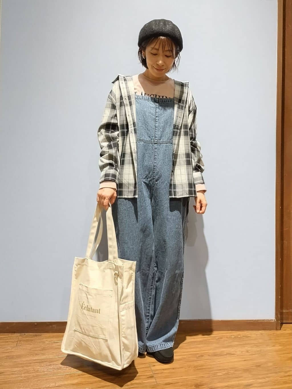 miomioさんの「SHOO･LA･RUE｜【洗濯機可/S-LL】程よい抜け感 大人のチェックシャツ」を使ったコーディネート