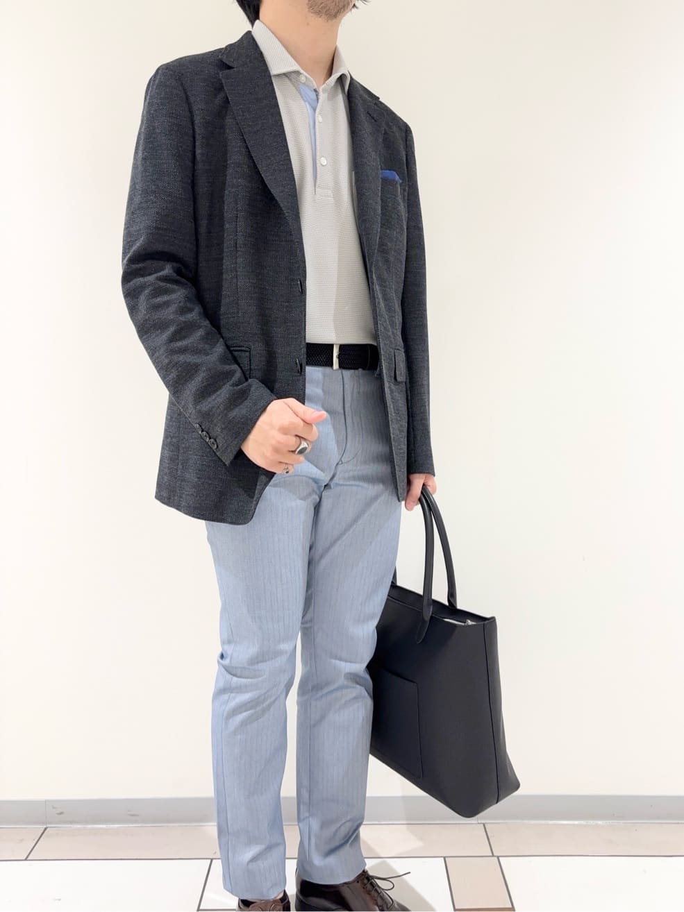 及川さんの「TAKEO KIKUCHI｜【Sサイズ～】ラッセルメッシュ ジャケット」を使ったコーディネート