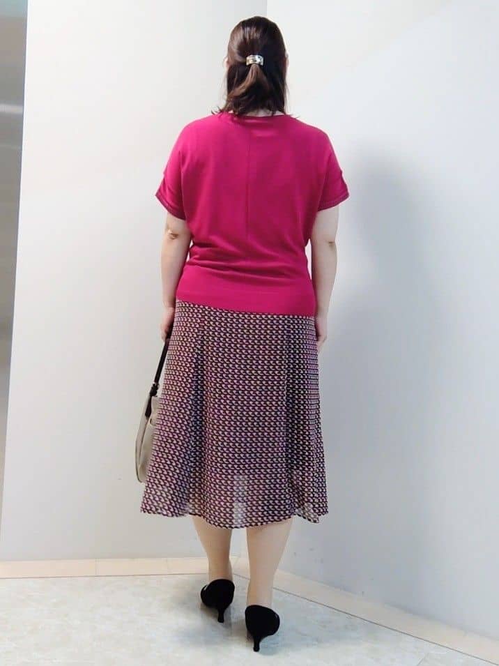 エリさんの「Reflect｜パール調リングネックレス」を使ったコーディネート