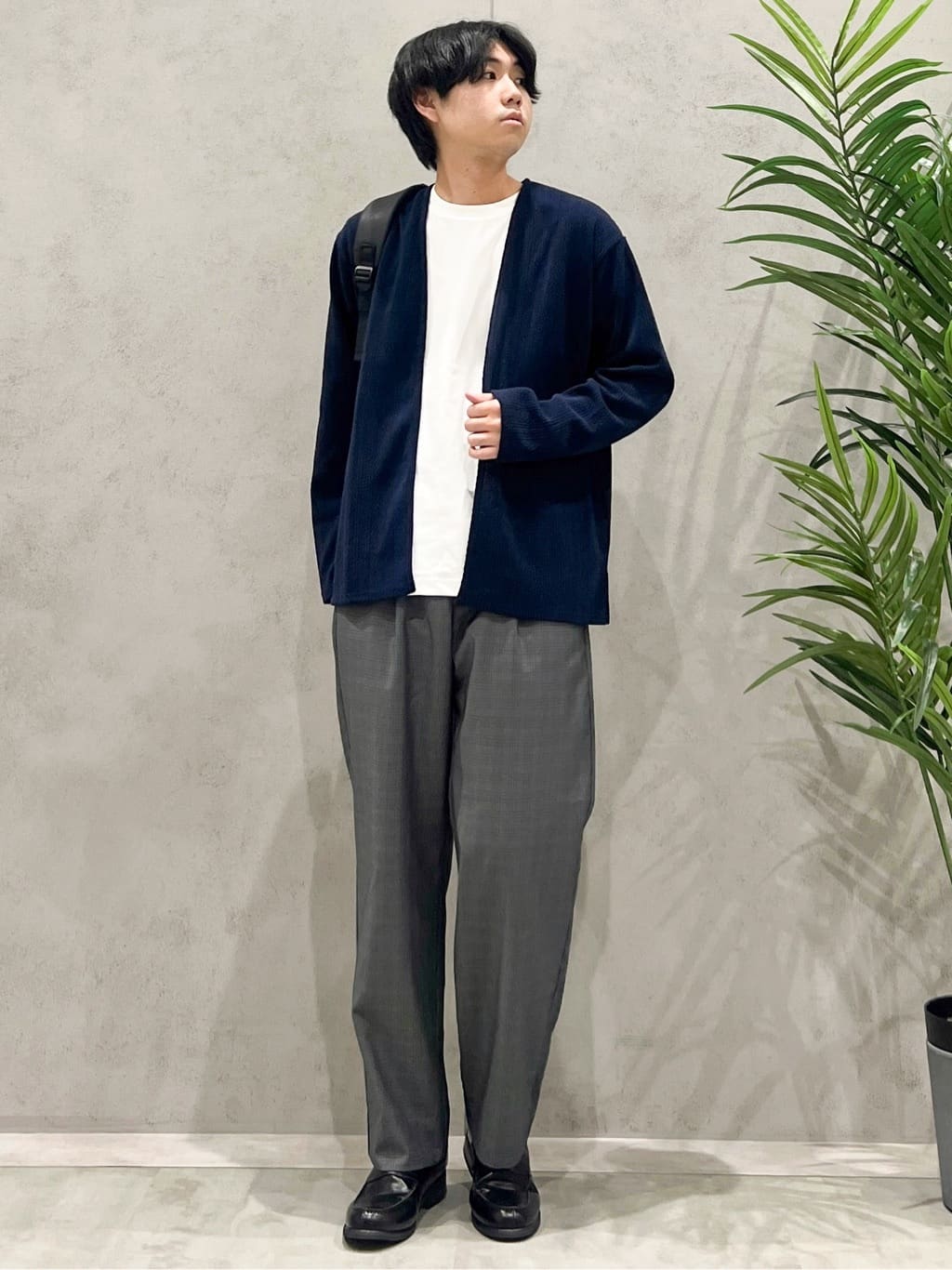 SHI-MAさんの「THE SHOP TK｜【セットでお買い得！】モールニットカーディガン＋長袖Tシャツ　洗濯機OK/吸水速乾・毛玉になりにくい」を使ったコーディネート