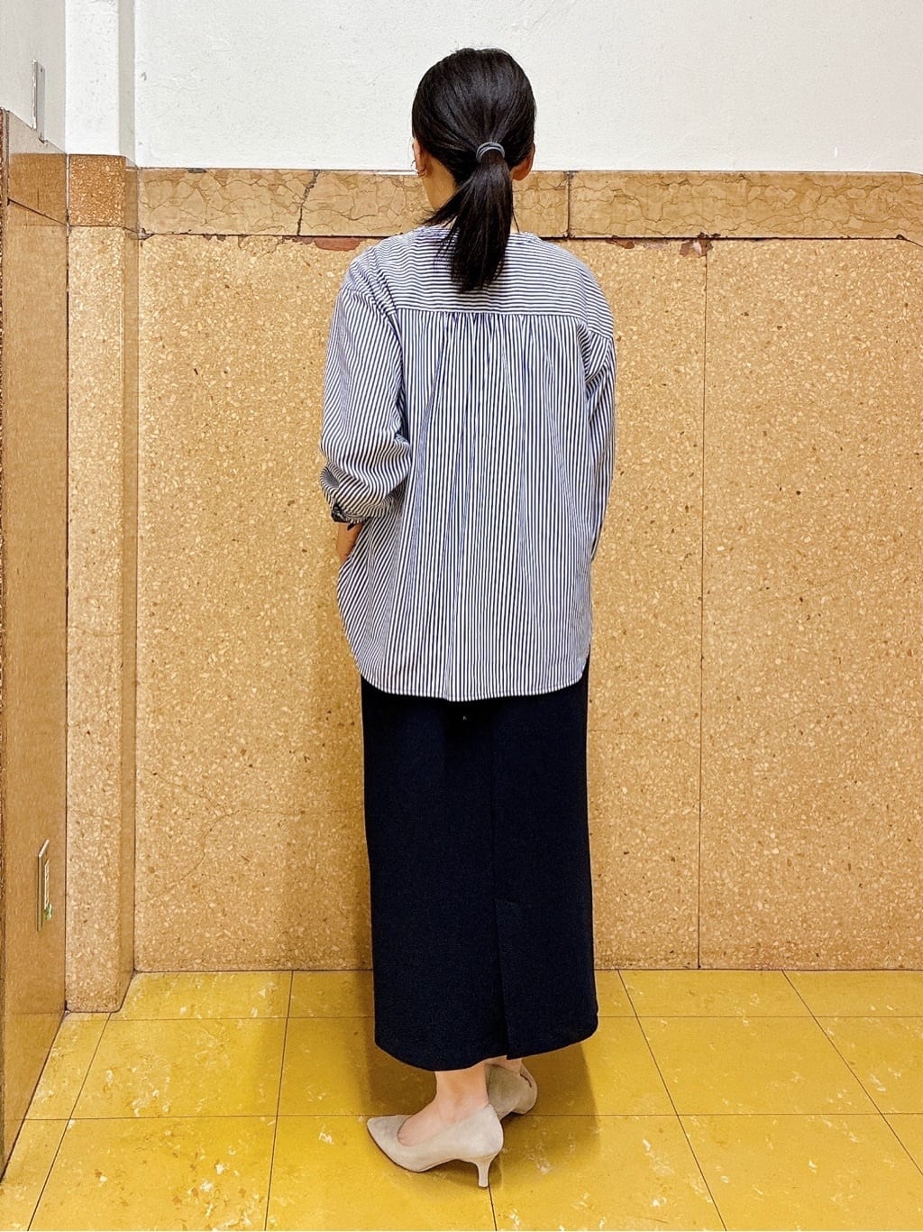 hattoriさんの「INDIVI｜【洗える】胸元タックフリル長袖ブラウス」を使ったコーディネート