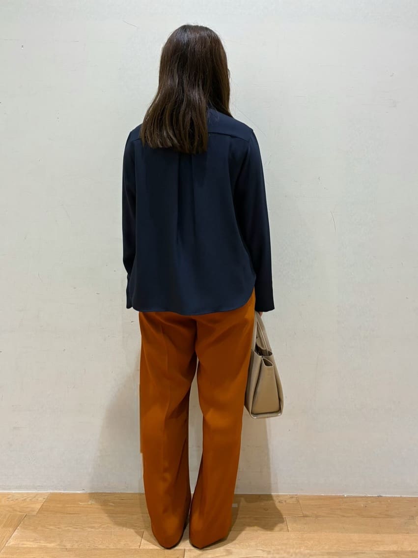 kurumiさんの「OPAQUE.CLIP｜【es】タックワイドストレートパンツ【洗濯機OK／防シワ／UVケア／接触冷感／吸水速乾】」を使ったコーディネート