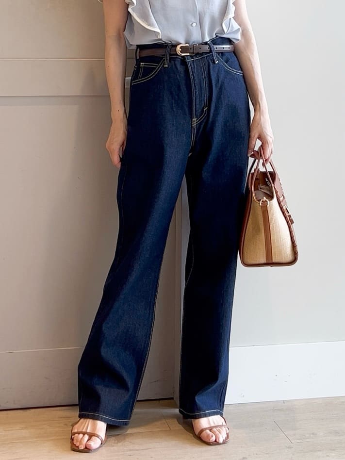 yamakoさんの「grove｜【Lee&times;grove別注】STRAIGHT DENIM PANTS」を使ったコーディネート