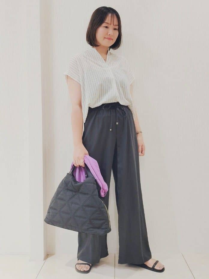 naokoさんの「UNTITLED｜【ステンレス】カーヴィプレートショートネックレス」を使ったコーディネート