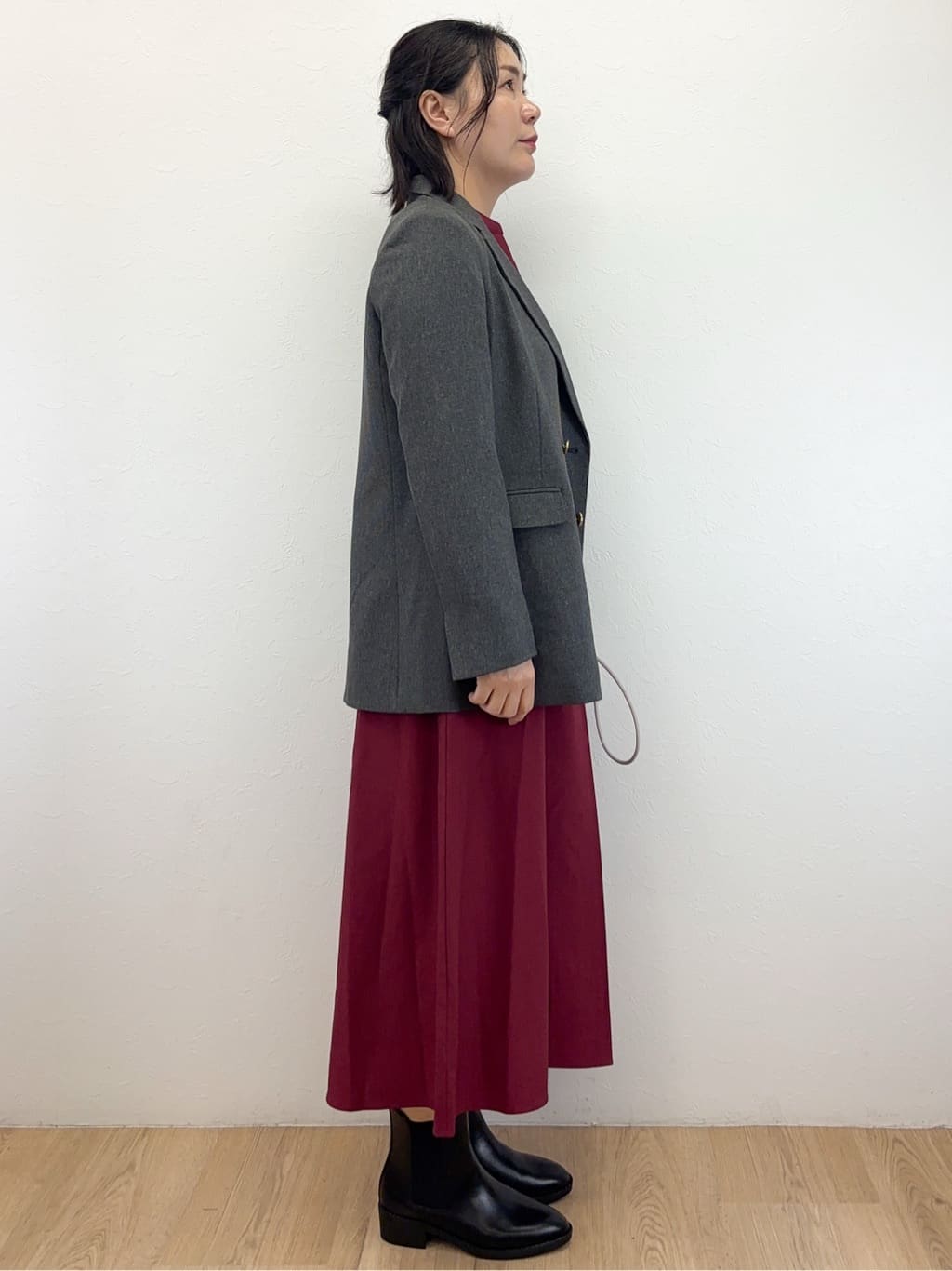 Takeさんの「OPAQUE.CLIP｜ウールライクフィット＆フレアワンピース【洗濯機OK】」を使ったコーディネート