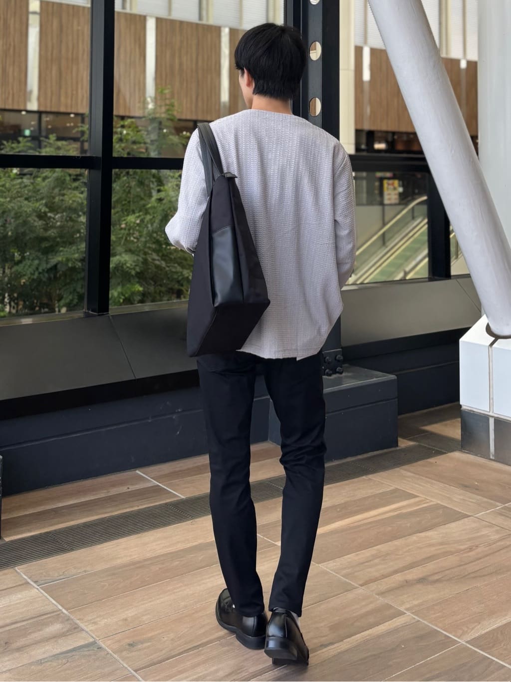 うらしーさんの「THE SHOP TK｜【セットでお買い得！！】長袖カーディガン＋半袖Tシャツ　洗濯機OK/吸水速乾(Tシャツのみ)」を使ったコーディネート