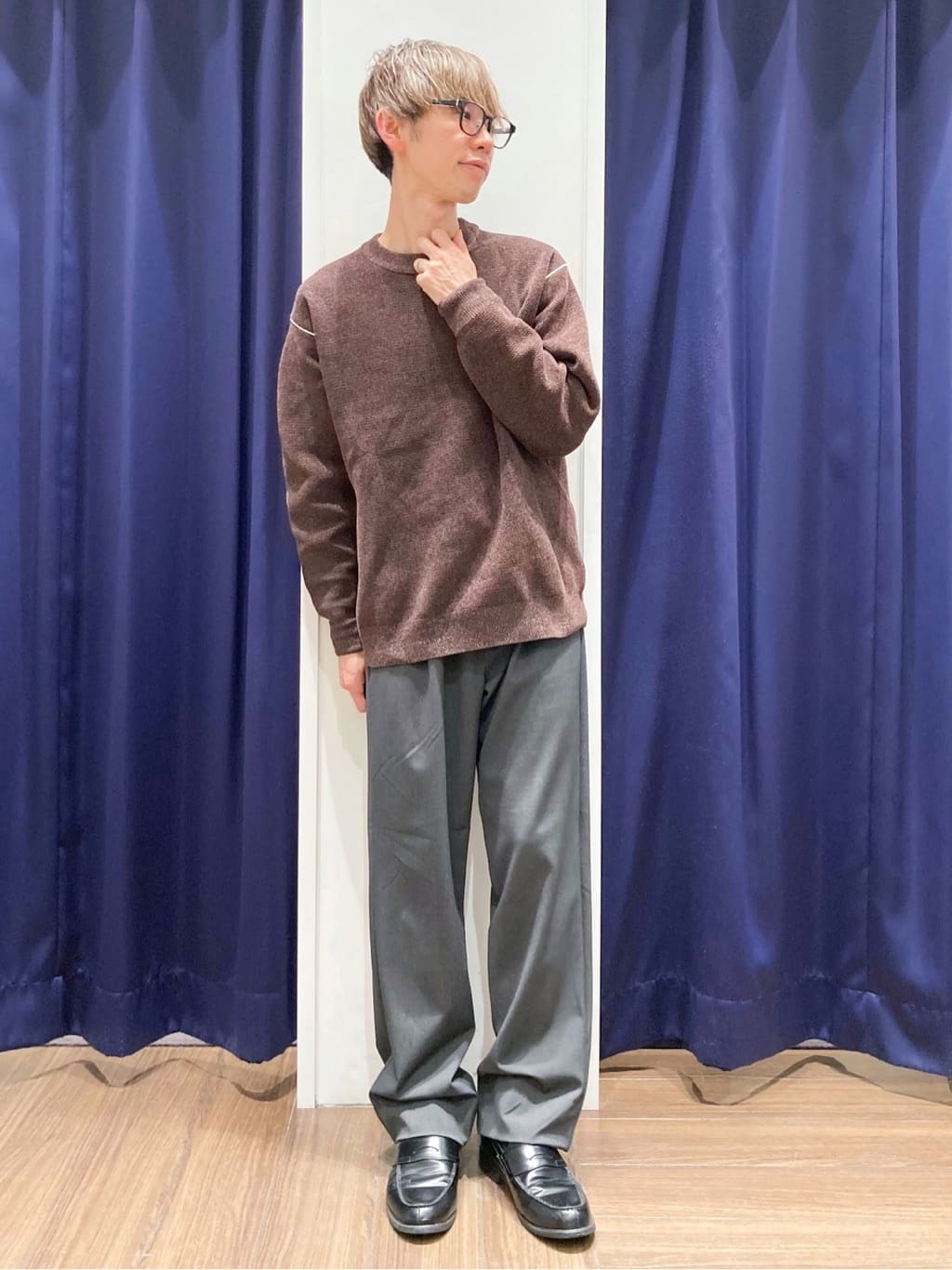 つーじーさんの「THE SHOP TK｜【大人の上品カジュアルを叶える】ハグするニット 洗濯機OK／6色展開」を使ったコーディネート