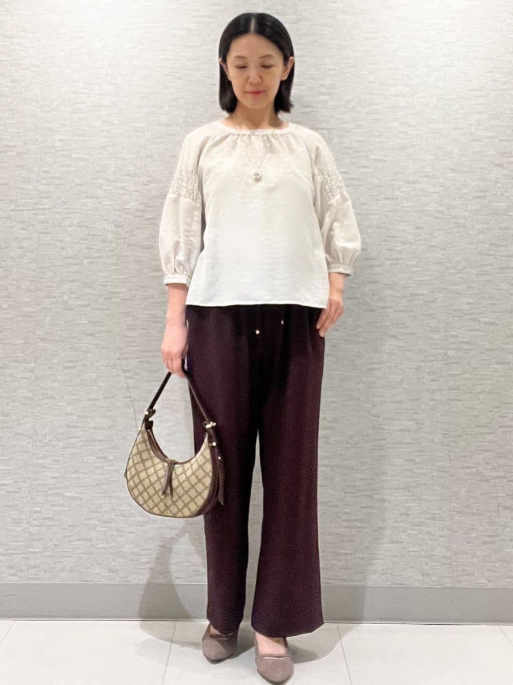 marikoさんの「Reflect｜【一枚で着映える◎】レオパード風ジャカードブラウス」を使ったコーディネート