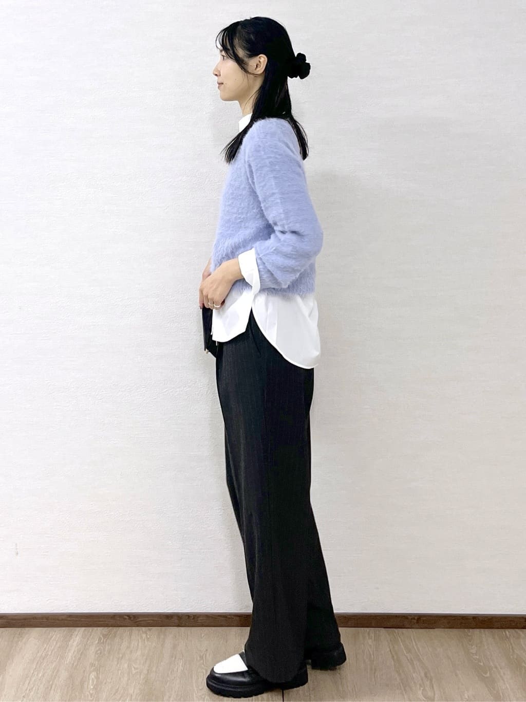sachikoさんの「OPAQUE.CLIP｜ラメシャギーニット【洗濯機OK】」を使ったコーディネート