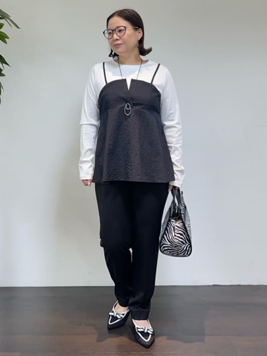 Asamiさんの「UNTITLED｜【洗える/ゆったりシルエット】ビスチェドッキング　プルオーバー」を使ったコーディネート