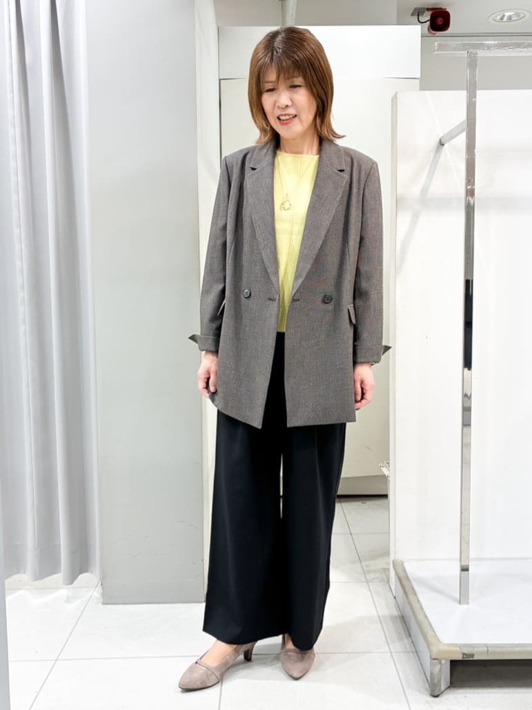 たみちゃんさんの「Reflect｜【選べる6色／長く着られる◎】ボートネックニット」を使ったコーディネート