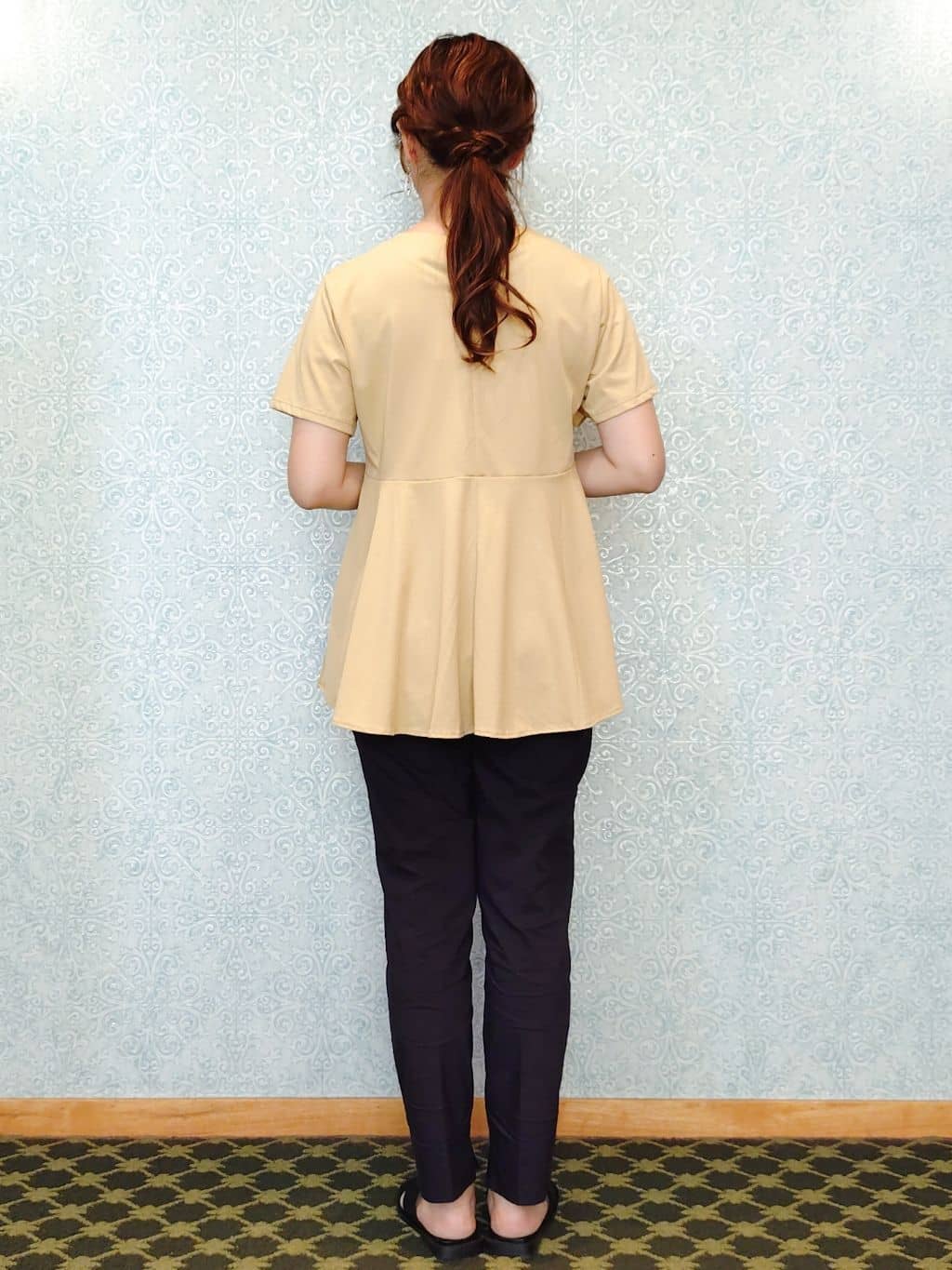 かどさんの「index｜麻混ハイストレッチイージースティックパンツ【洗濯機洗い可】」を使ったコーディネート