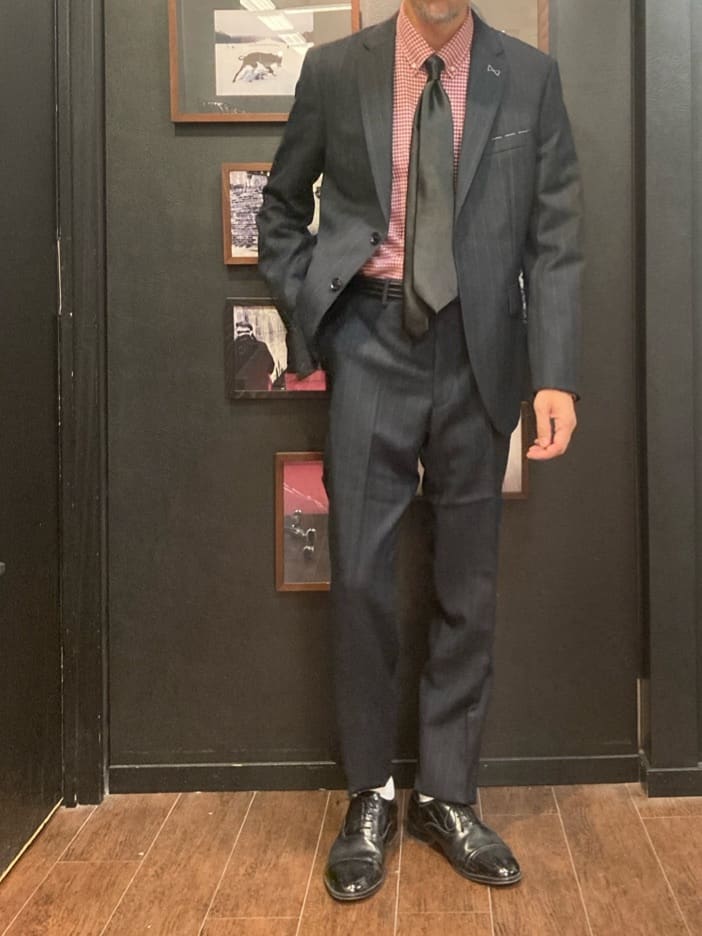 KDDさんの「TAKEO KIKUCHI｜【THE FLAGSHIP】矢絣 ストライプ スーツ」を使ったコーディネート
