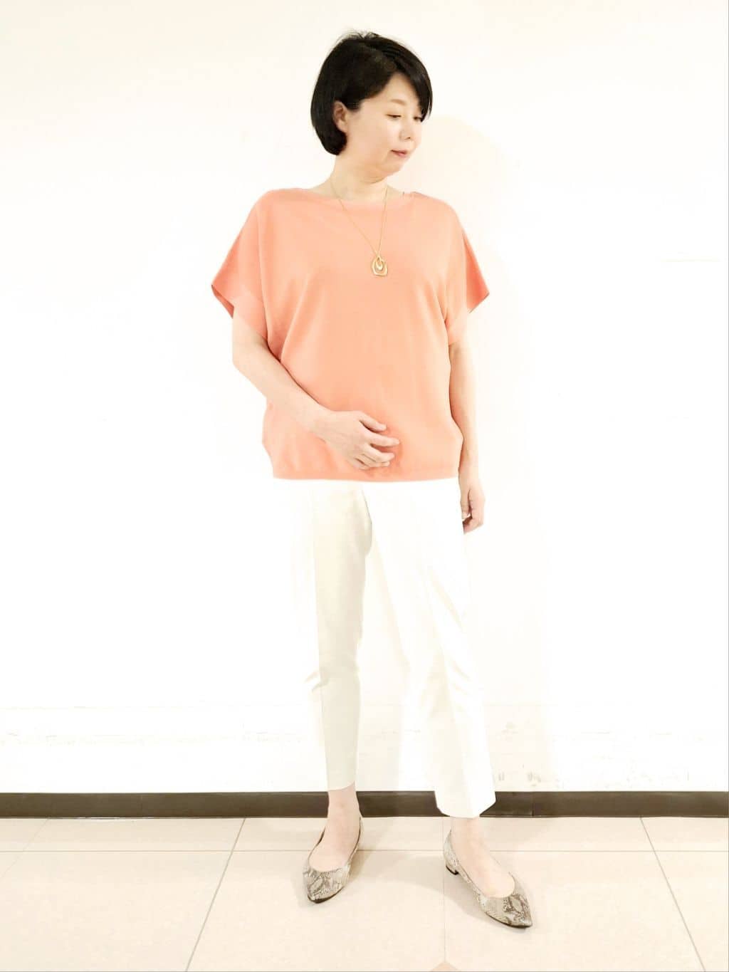 ねぎさんの「UNTITLED｜◆ビッグトップネックレス」を使ったコーディネート