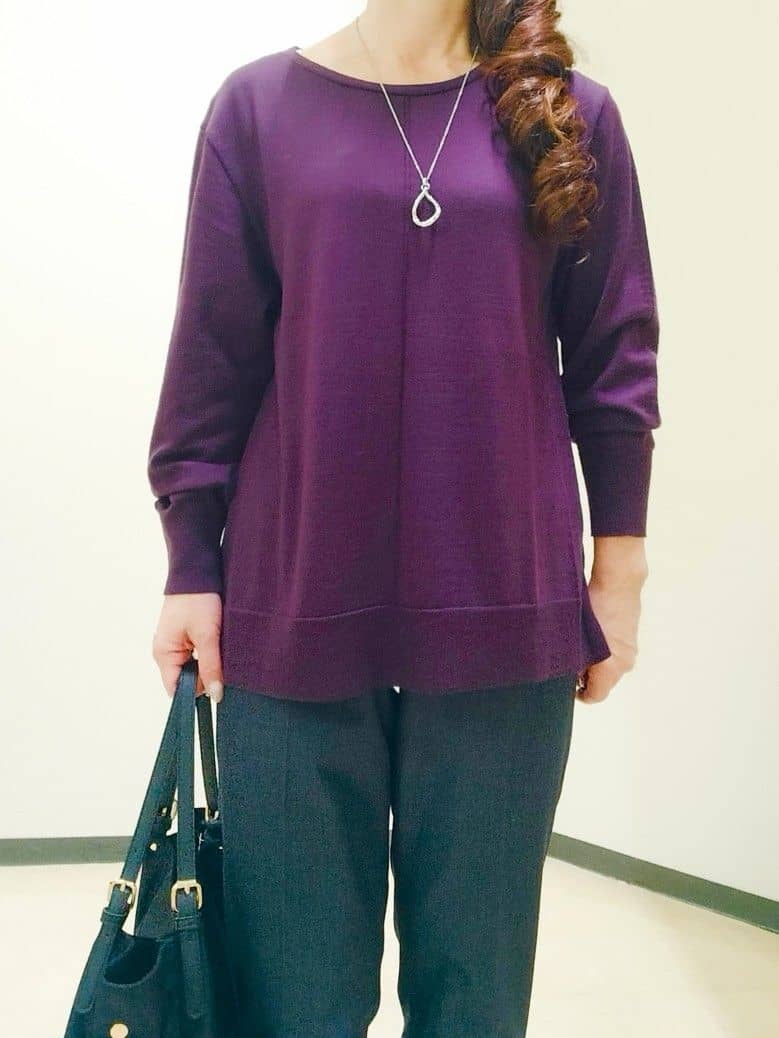 花さんの「Reflect｜【高身長さんに嬉しい長め丈追加！／私のパンツ／すっきり見え◎】テーパードパンツ」を使ったコーディネート