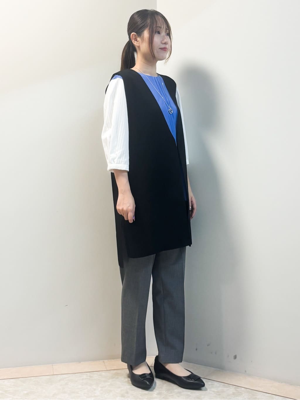 Sawaさんの「Reflect｜【体型カバー／腰周りカバー】長め丈プルオーバージャージ」を使ったコーディネート