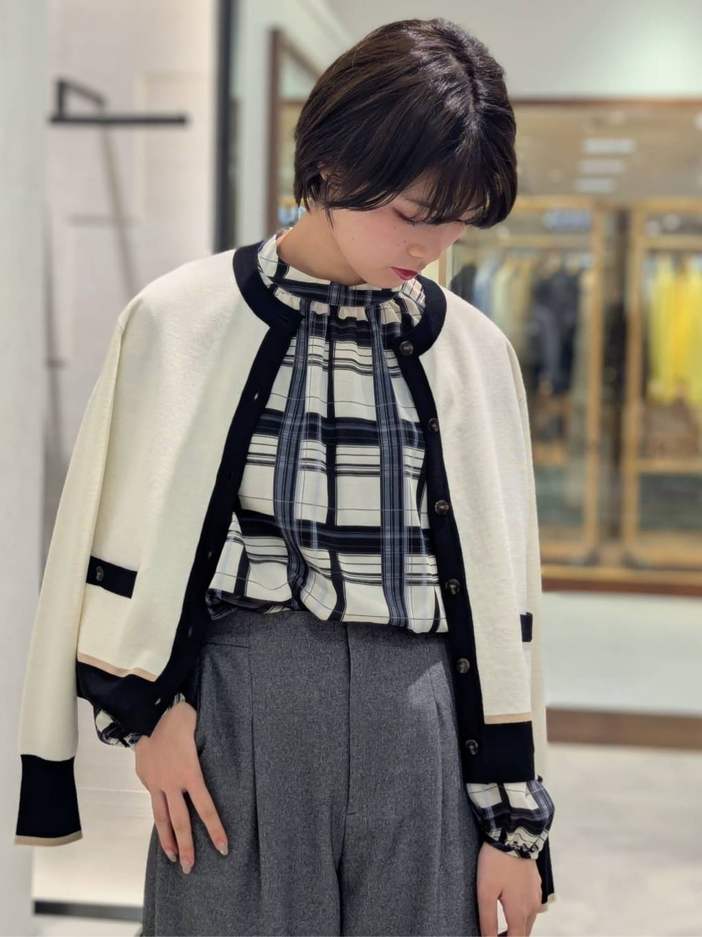 nonoさんの「UNTITLED｜【手洗い可／日本製】タックワイドパンツ」を使ったコーディネート
