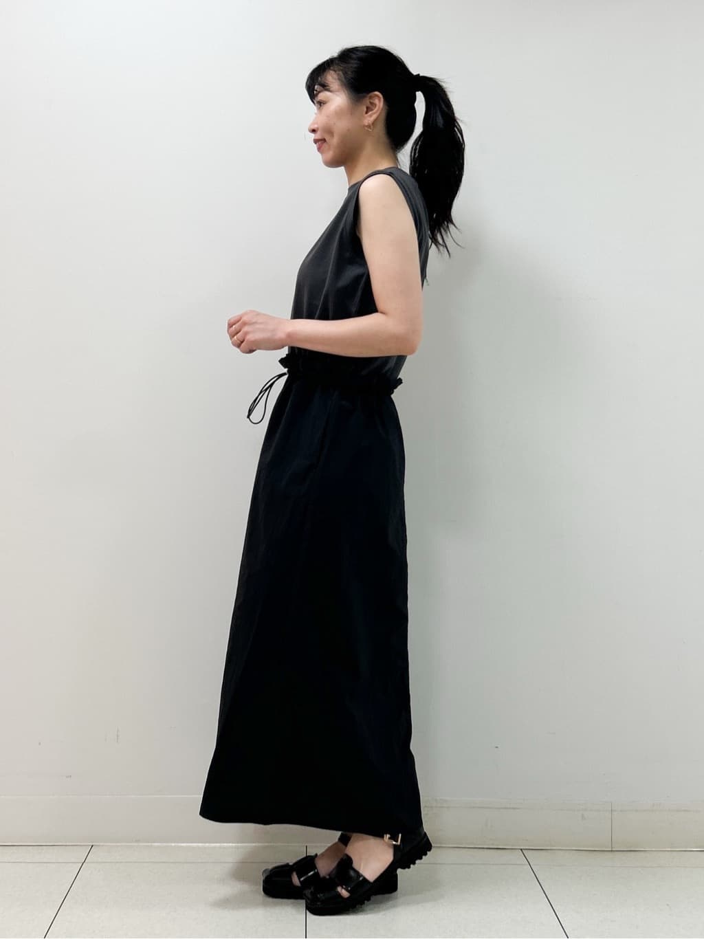 Kaiさんの「Dessin｜【マシンウォッシャブル・A4収納可】ランダムボーダーニットBAG」を使ったコーディネート