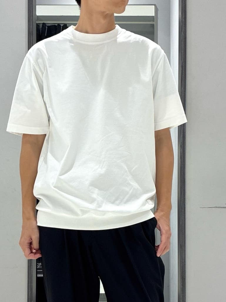 わいずみさんの「TAKEO KIKUCHI｜【COOL CITY WEAR】エアートール オープンカラーシャツ /接触冷感・通気性」を使ったコーディネート
