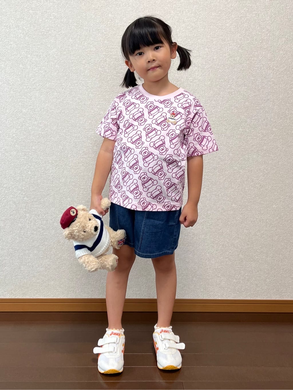 canaさんの「Dessin｜【リンクコーデ】オーガニックコットンTシャツ」を使ったコーディネート