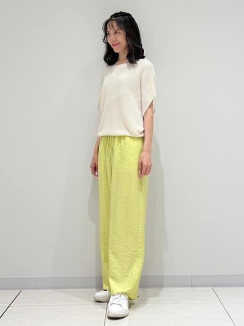 kayoさんの「INDIVI｜【洗える／清涼感】コクーンシルエットニット」を使ったコーディネート