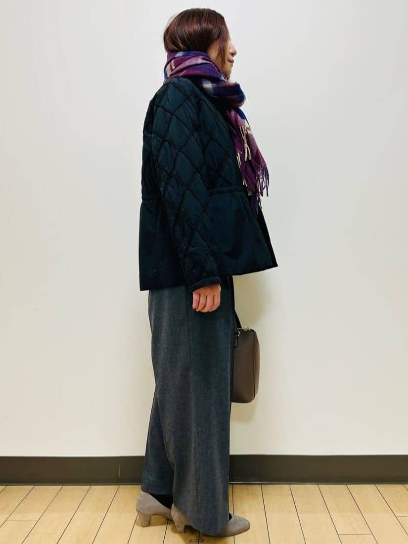 miiiさんの「Reflect｜【気軽な羽織に◎】中綿キルティングショートコート」を使ったコーディネート