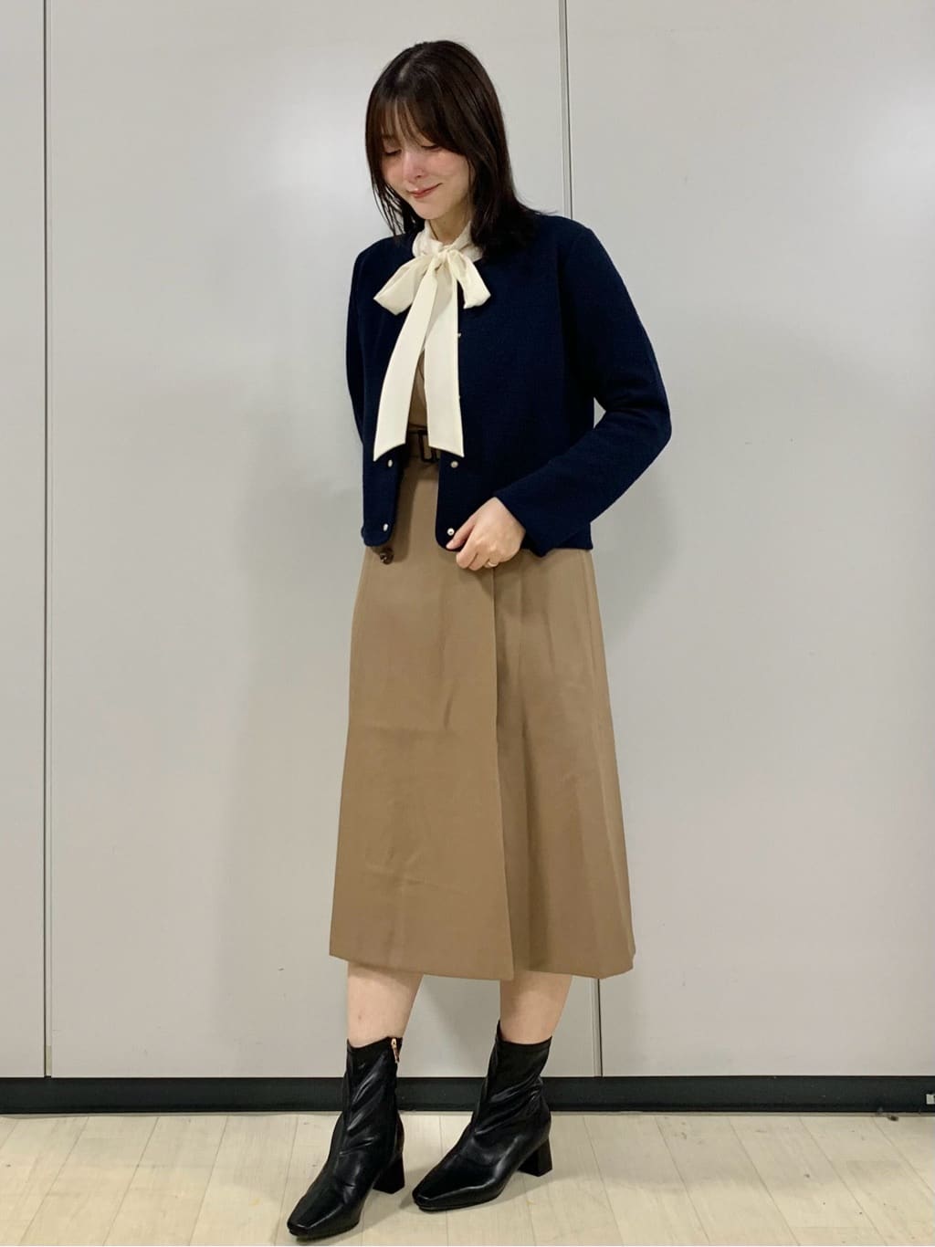kasumiさんの「index｜ストレッチノーカラーブルゾン【洗濯機OK】」を使ったコーディネート