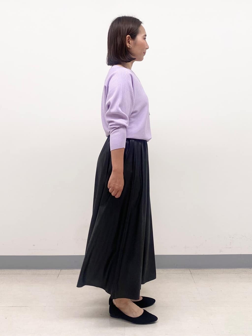 YUKARIさんの「INDIVI｜【洗える／体型カバー】美シルエットニット」を使ったコーディネート