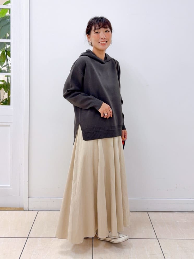 Osawaさんの「Dessin｜【洗える／体型カバー】ちょうどいいニットパーカ」を使ったコーディネート