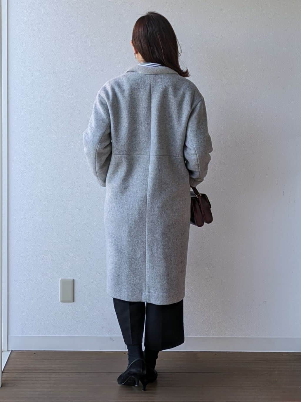 なみきさんの「UNTITLED｜【軽量／ウール混】ライトフォルム ロングコート」を使ったコーディネート