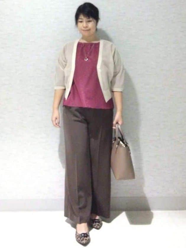 sakoさんの「Reflect｜【一枚で着映える◎】レオパード風ジャカードブラウス」を使ったコーディネート