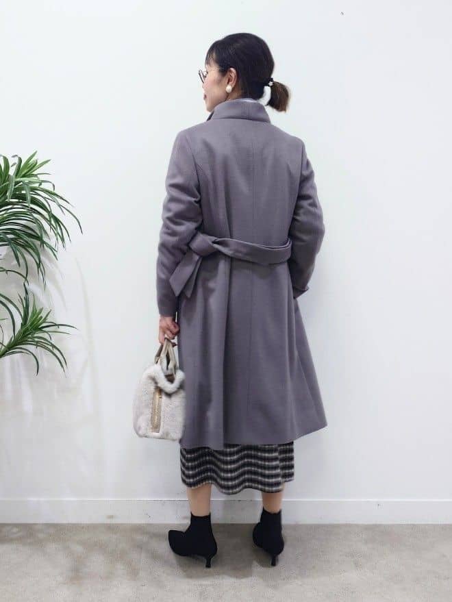 MUTSUKOさんの「UNTITLED｜【洗える】スポンディッシュ ボトルネックニット」を使ったコーディネート