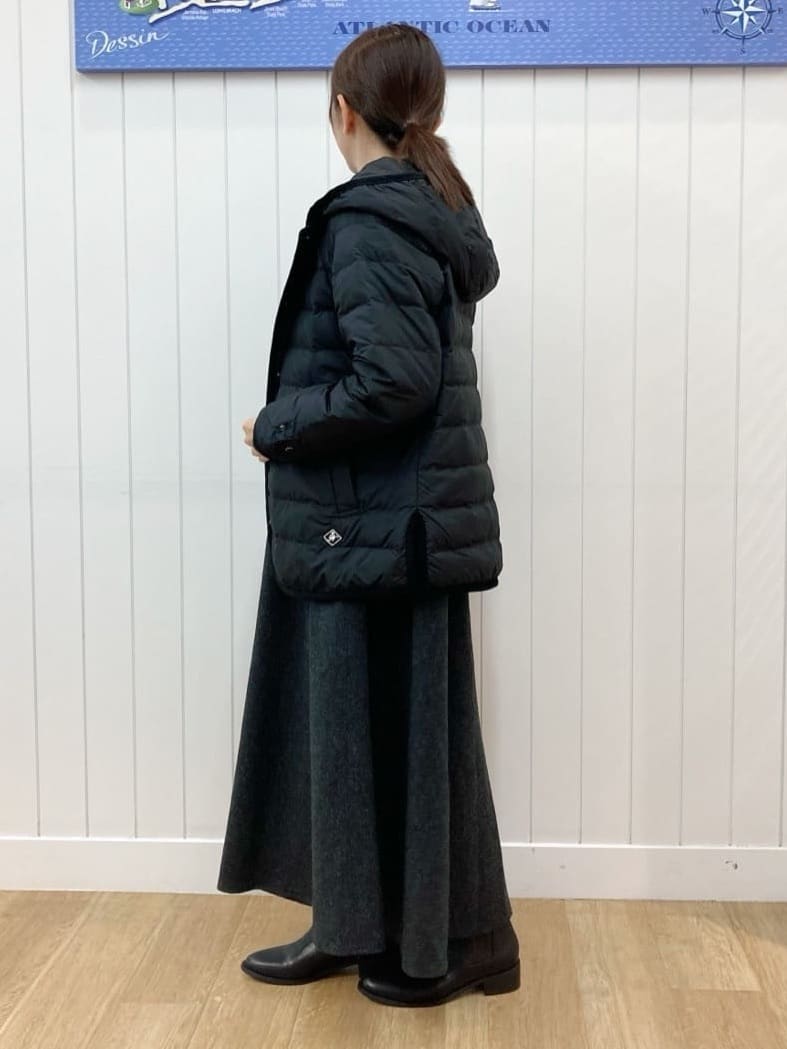 yoshiさんの「Dessin｜【撥水・2WAY】ミュラーダウンコートミドル丈」を使ったコーディネート