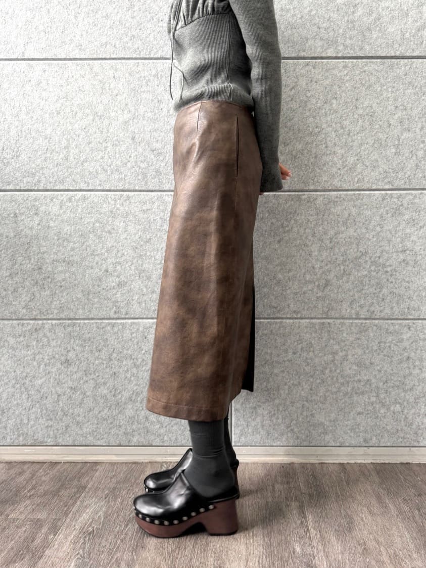 designer yukaさんの「CODE A｜femi gather rib knit」を使ったコーディネート