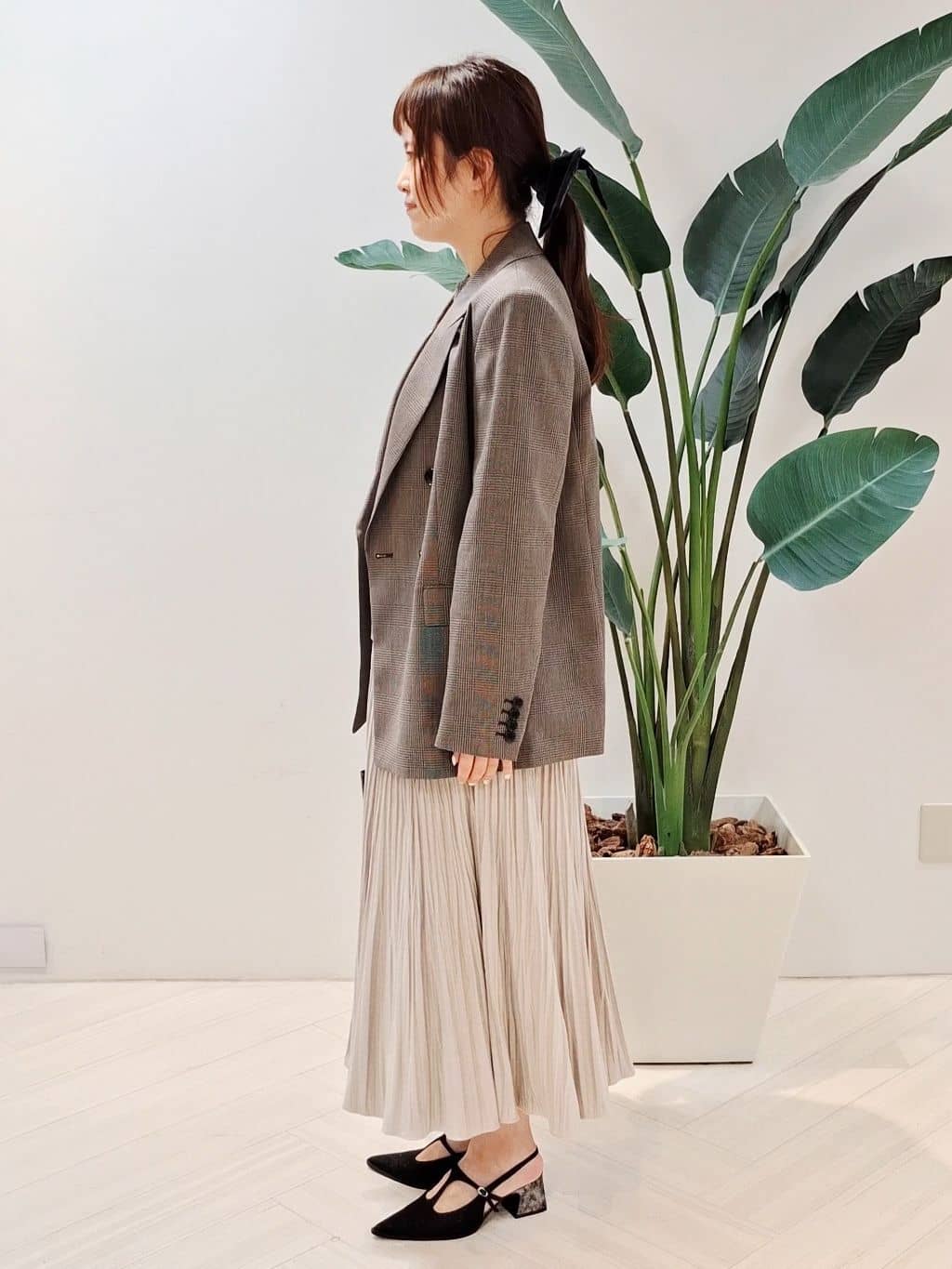 YuKaRiさんの「UNTITLED｜【セットアップ可】ウールライク ダブルブレストジャケット」を使ったコーディネート