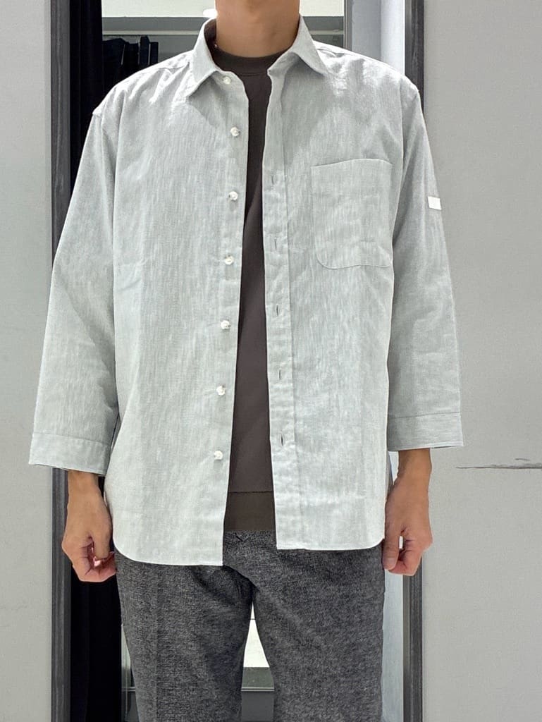 わいずみさんの「TAKEO KIKUCHI｜【COOL CITY WEAR】テーラードTシャツ /接触冷感」を使ったコーディネート