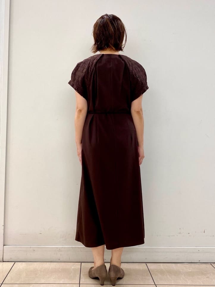 ksmさんの「Reflect｜カットワークレーススリーブワンピース」を使ったコーディネート