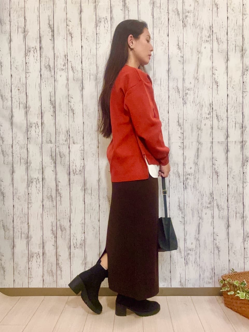 mizuさんの「SHOO･LA･RUE｜【S-LL/洗える】一枚で簡単こなれ見え スポンディッシュ 裾レイヤード風ニット【CIRCRIC】」を使ったコーディネート
